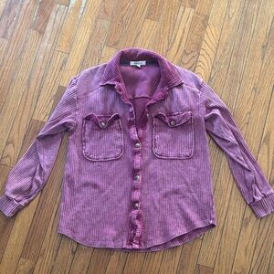 Briggs New York Deep Pink Textured Shirt